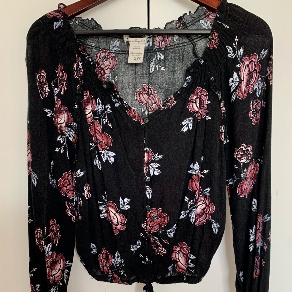 American Rag Floral Blouse